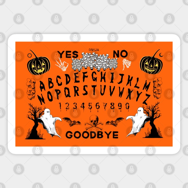 Halloween Ouija Board Magnet by TJWDraws